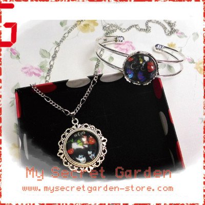 The Cure - Inbetween Days Cabochon Necklace and Bracelet Set